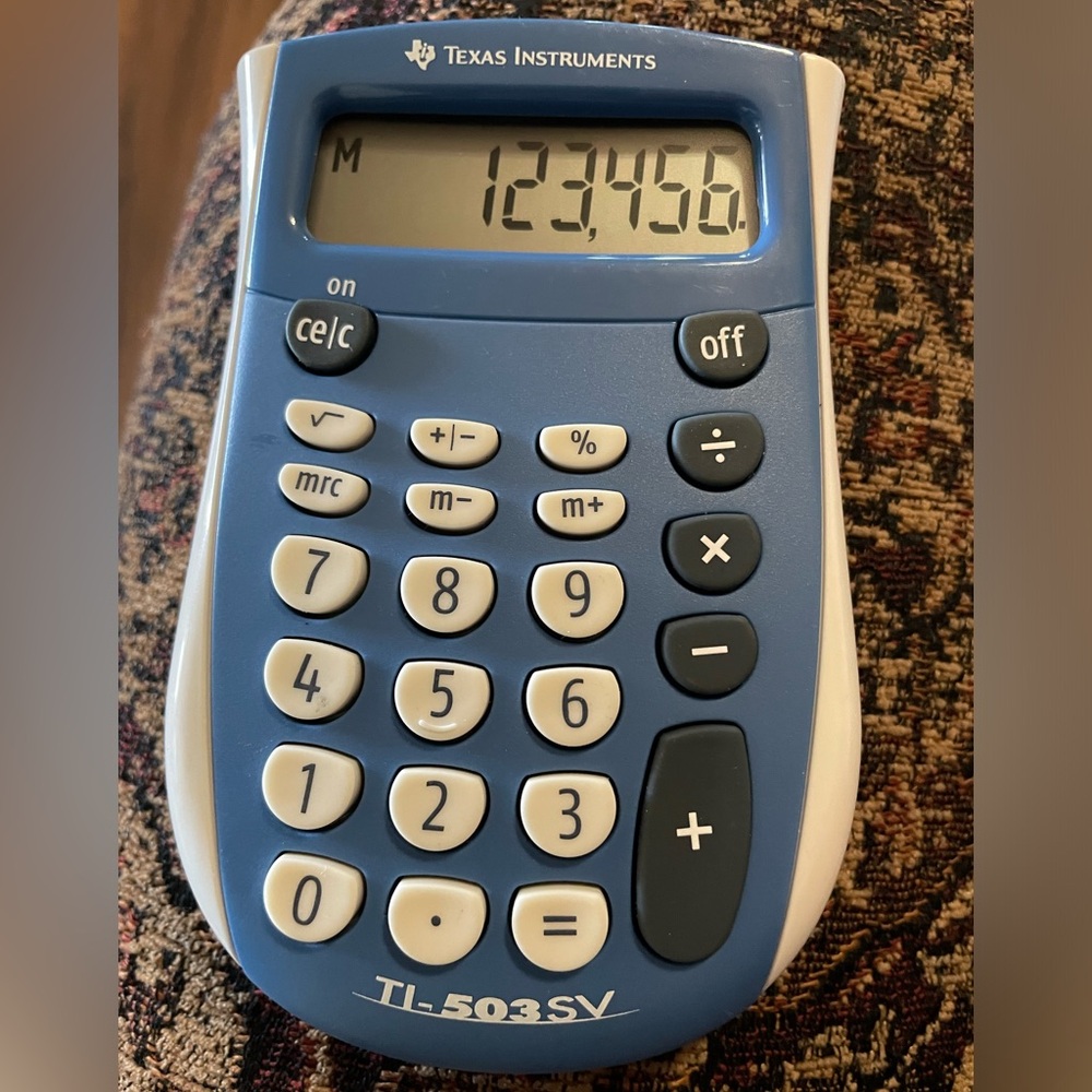 Texas Instruments TI-503 SV Basic Digital Pocket Calculator 2003 Still Works